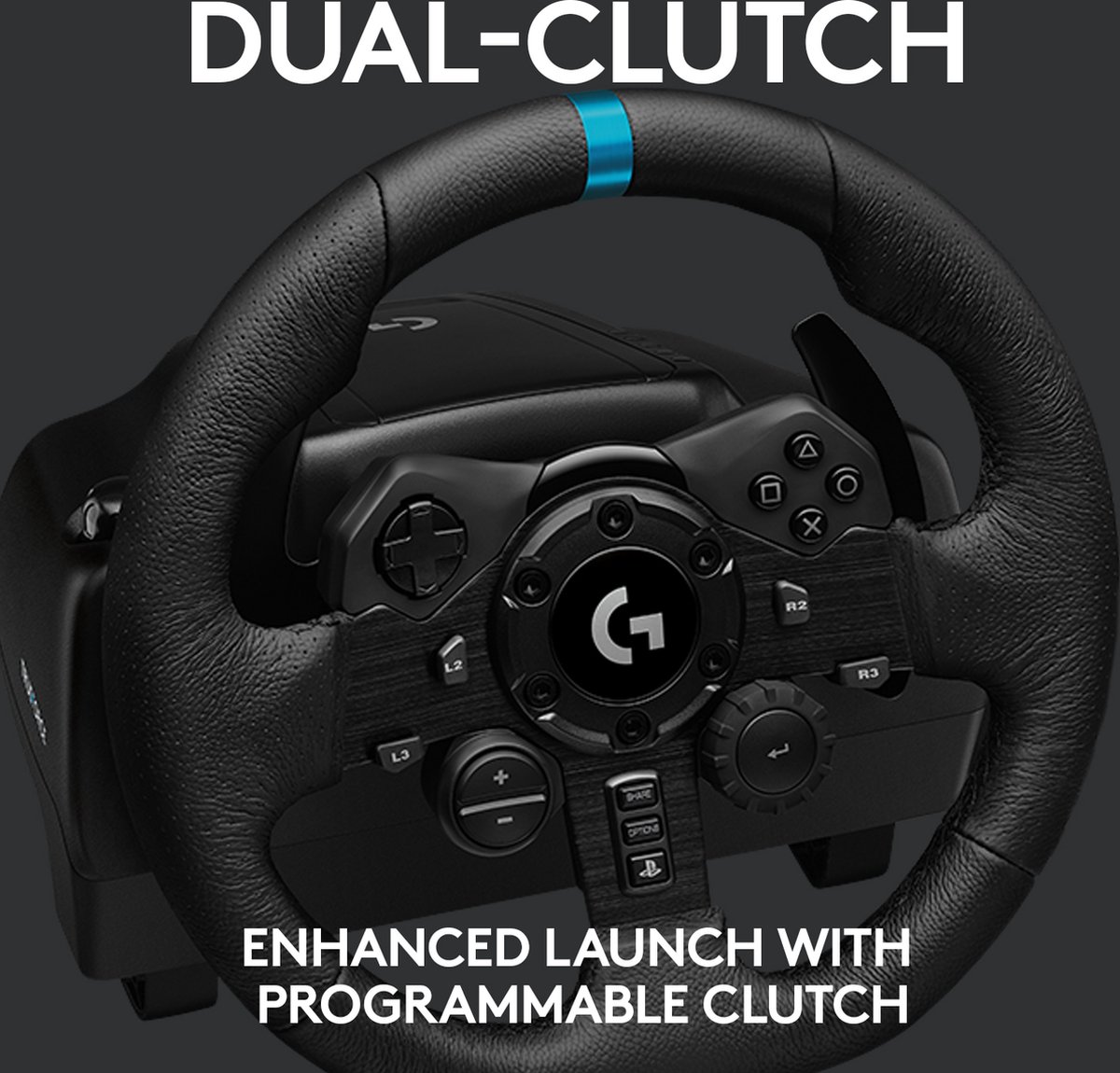 Logitech G G923 Racestuur en -pedalen - PS5/PS4/PC - Zwart
