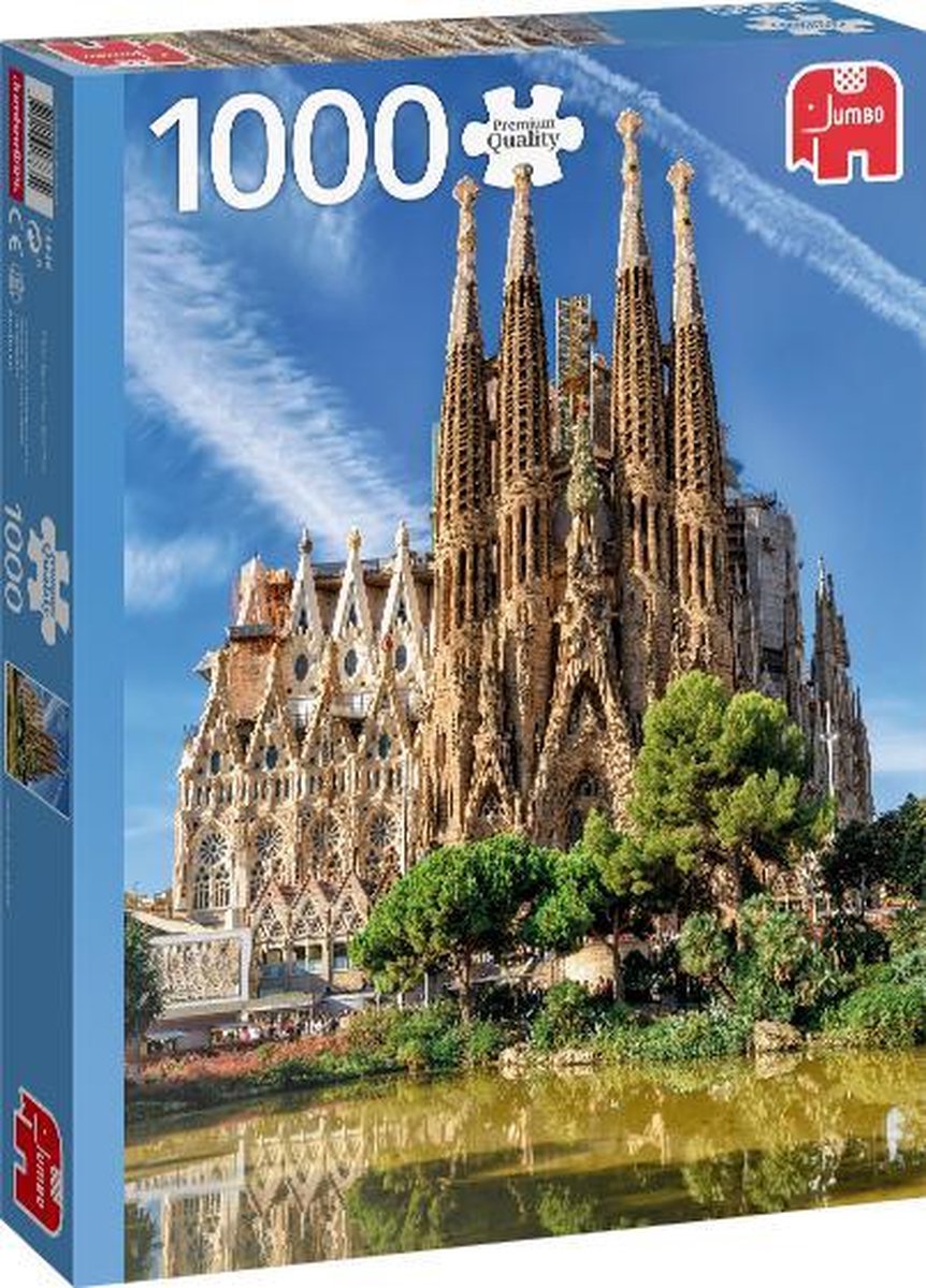 Jumbo Legpuzzel Sagrada Familia View Barcelona 1000 Stukjes