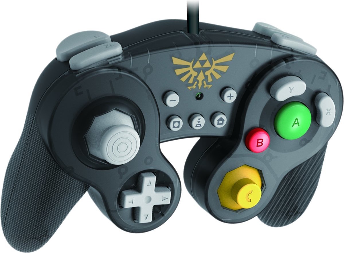Hori Smash Bros. Gamepad - Zelda - Grijs