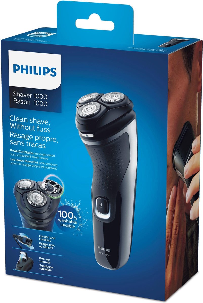 Philips S1332/41 Shaver Series 1000 - Zwart