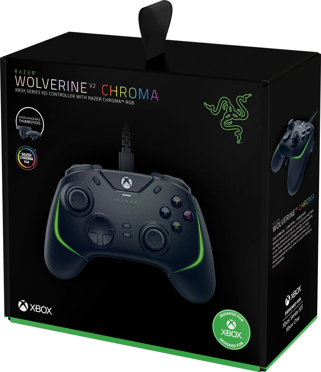 Razer Wolverine V2 Gaming Controller - Chroma (Xbox Series X/Xbox One/PC)