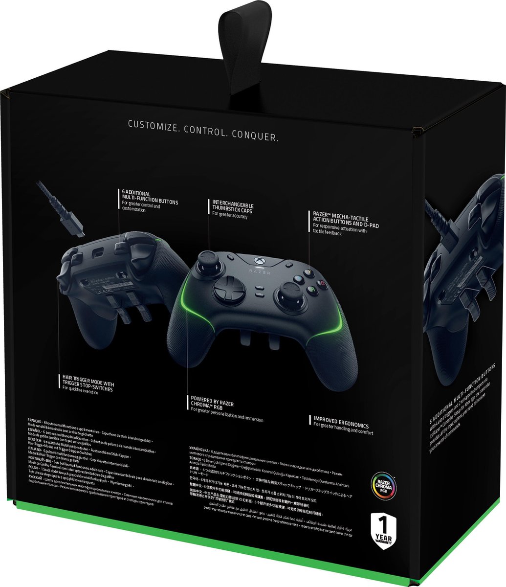 Razer Wolverine V2 Gaming Controller - Chroma (Xbox Series X/Xbox One/PC)