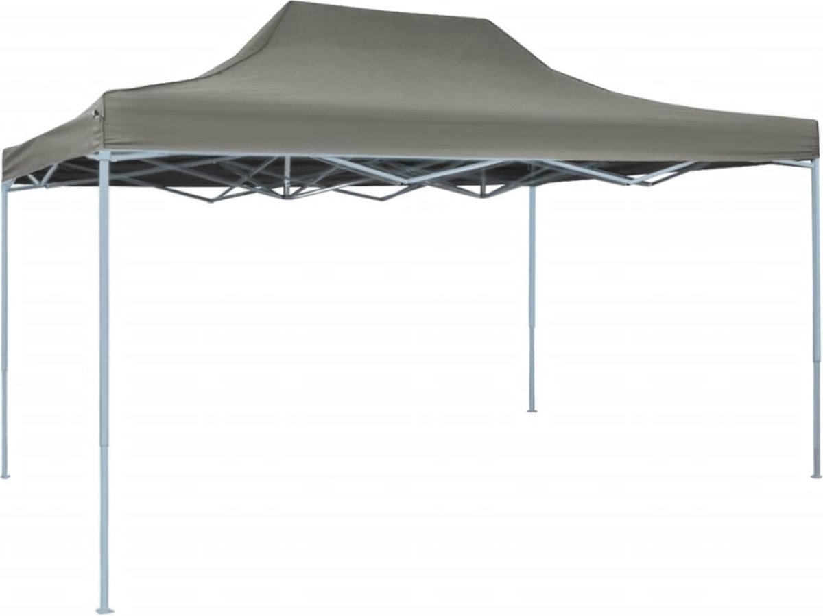 Vidaxl Tent Pop-up Inklapbaar 3x4,5 M Antraciet - Grijs