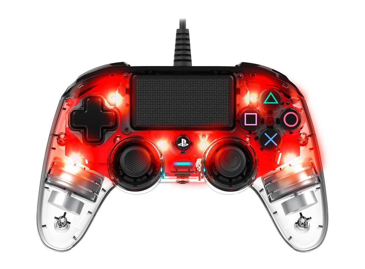 NACON Wired Compact Controller Led- - Rojo