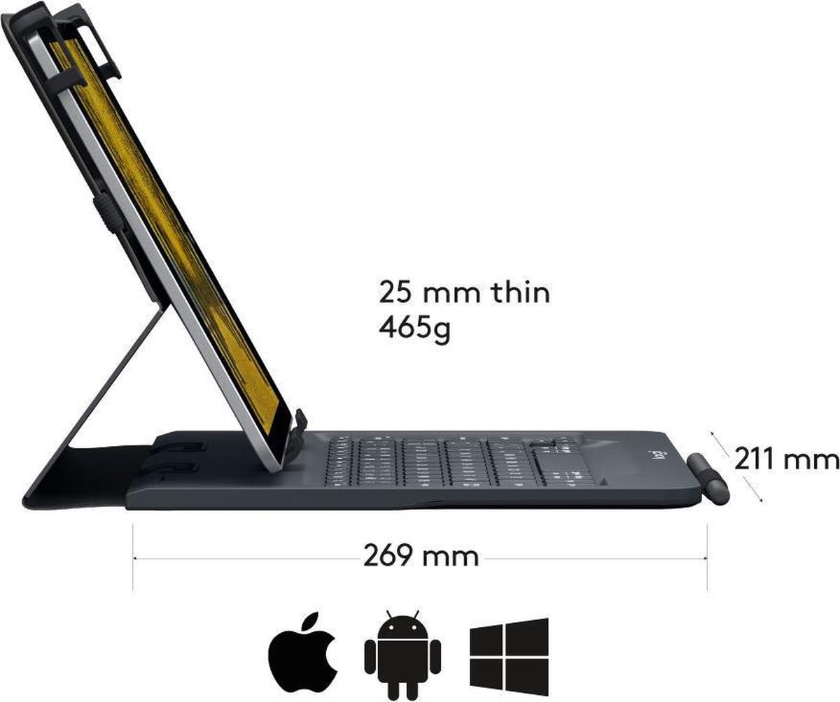 Logitech Universal Folio voor 9-10 inch - Zwart