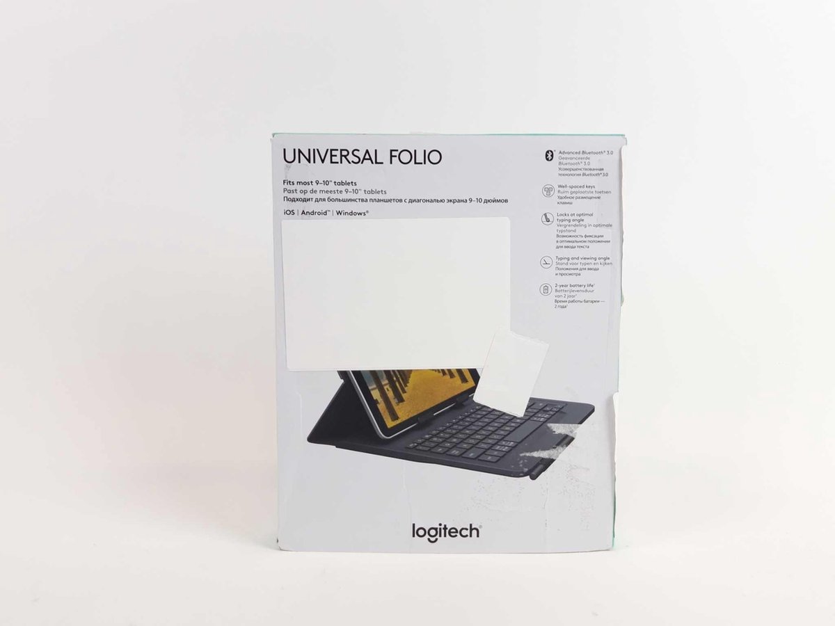 Logitech Universal Folio voor 9-10 inch - Zwart