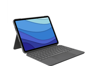 Logitech Combo Touch Apple iPad Pro 11 inch (2021/2020) Toetsenbord Hoes QWERTY - Grijs