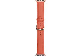 D.Bramante 1928 Madrid Apple Watch Horlogeband 42/44 mm Oranje/ - Zwart
