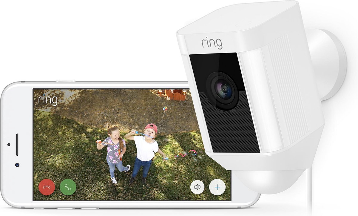 Ring Spotlight Cam Wired - Wit