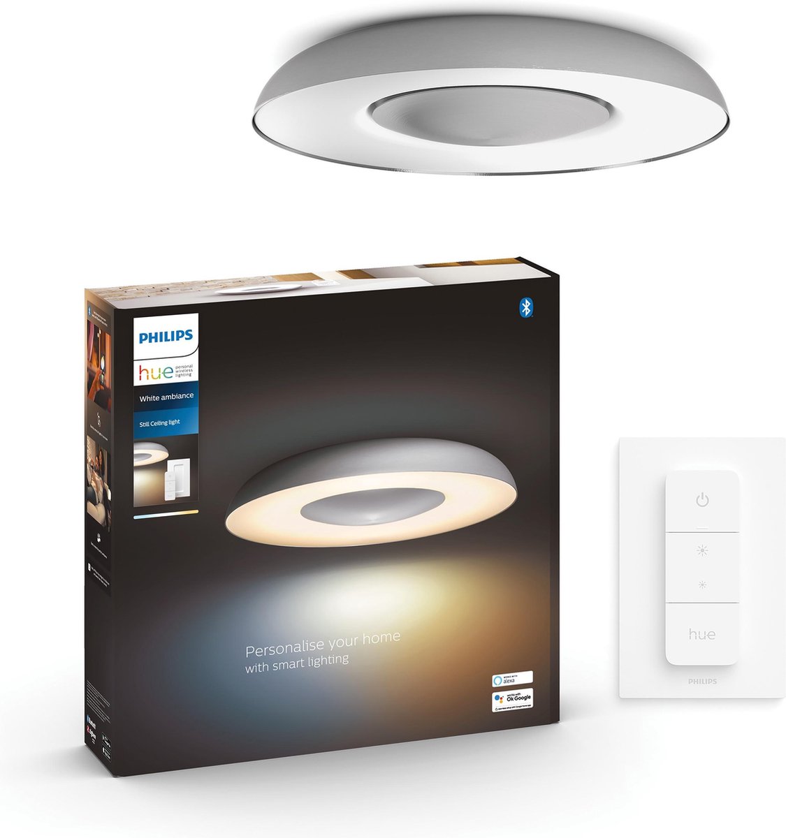Philips Still plafondlamp Aluminium - Silver