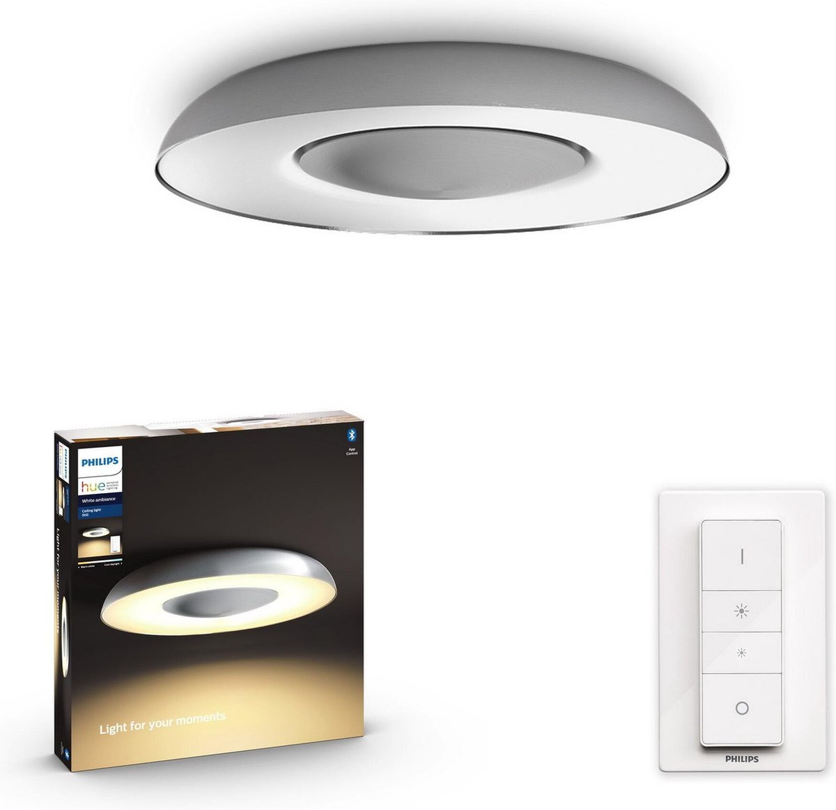 Philips Still plafondlamp Aluminium - Silver