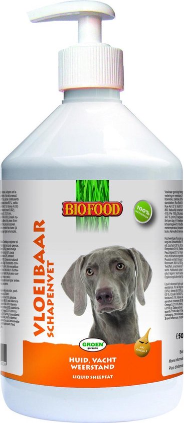Biofood Vloeibaar - Hondensnacks - Schapenvet 500 ml