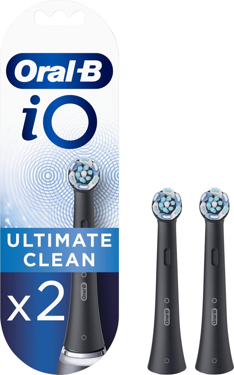 iO Ultimate Clean Opzetborstel (2 stuks) - Zwart