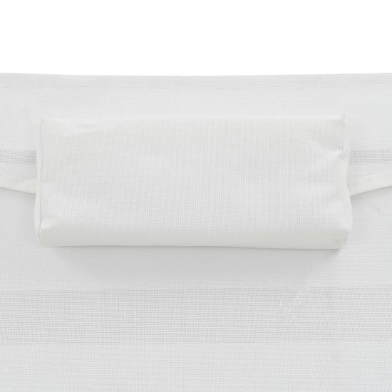 Vidaxl Ligbedden 2 St Met Tafel Poly Rattan En Textileen - Zwart