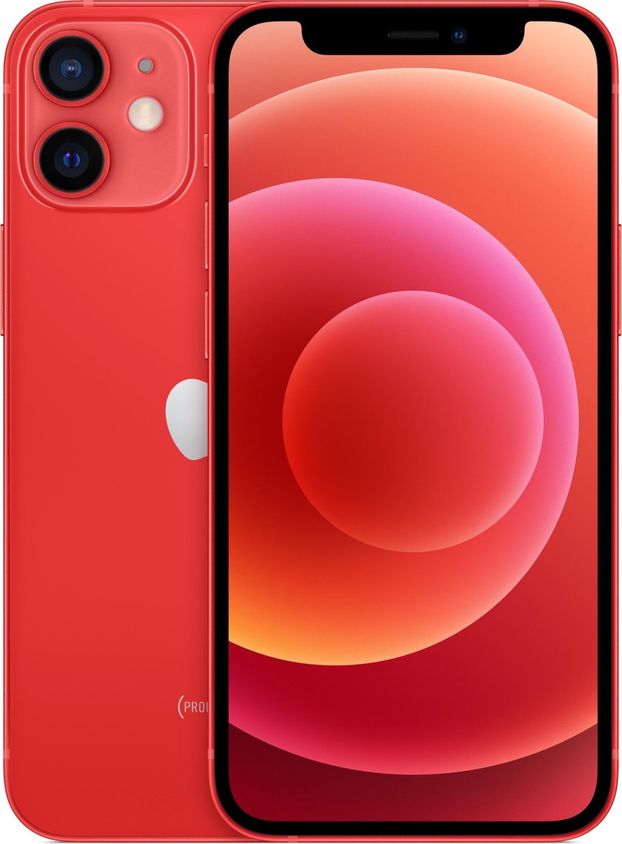 Apple iPhone 12 mini - 128 GB (PRODUCT)RED 5G - Rood