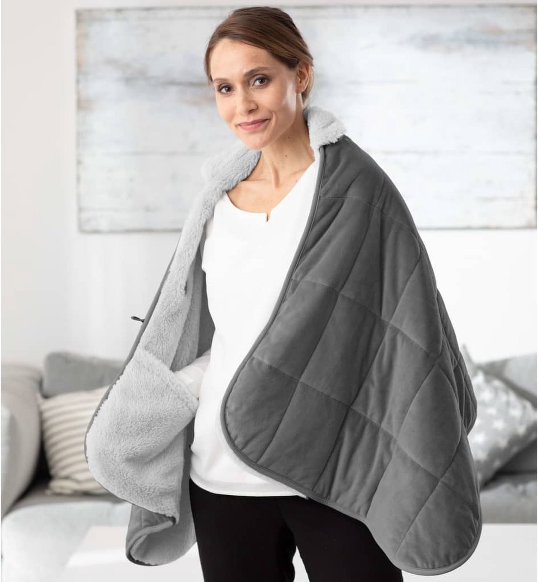 Medisana elektrische deken 1-persoons 61153-HB674 - Grijs