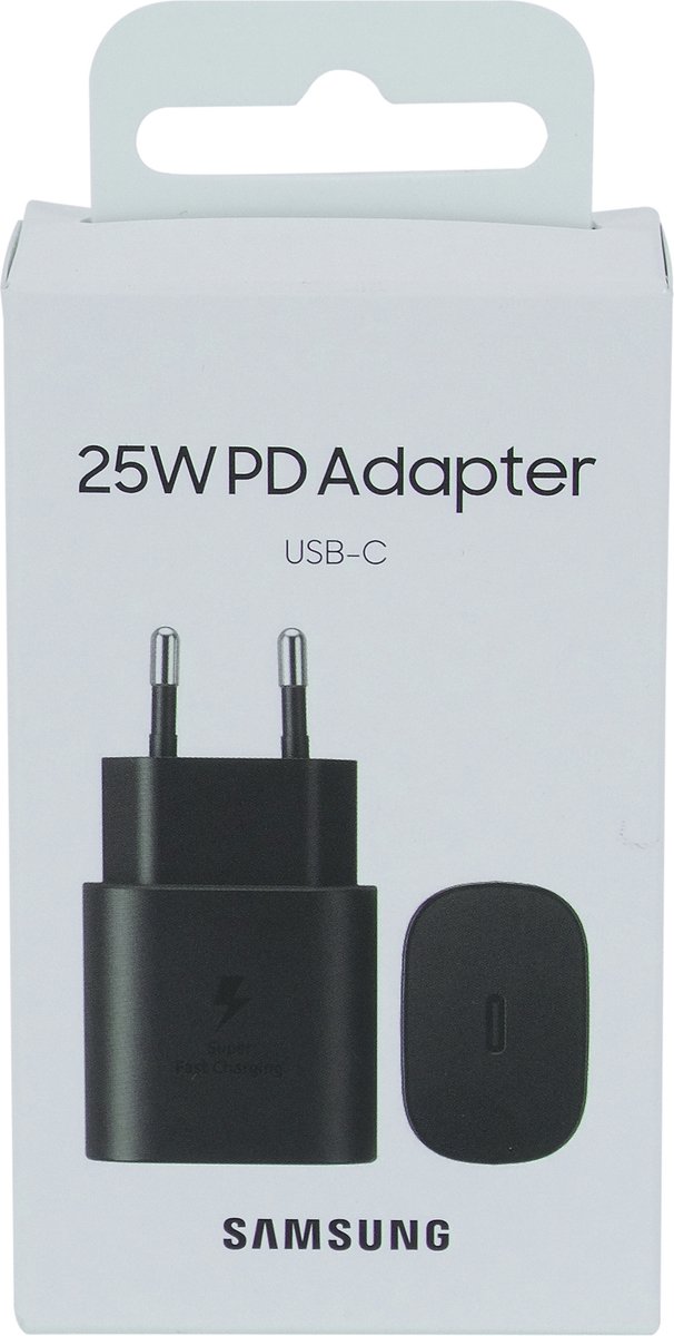 Samsung adapter 25W - Zwart