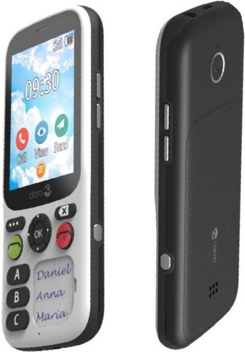 Doro mobiele senioren telefoon 780X IUP 4G - Zwart