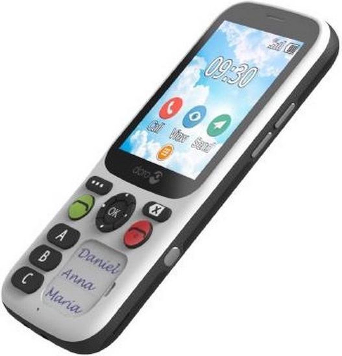 Doro mobiele senioren telefoon 780X IUP 4G - Zwart