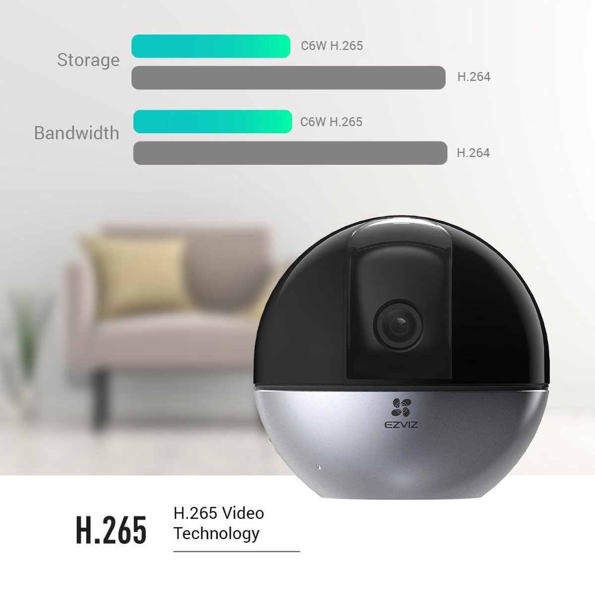 Hikvision C6W 4MP - Zwart