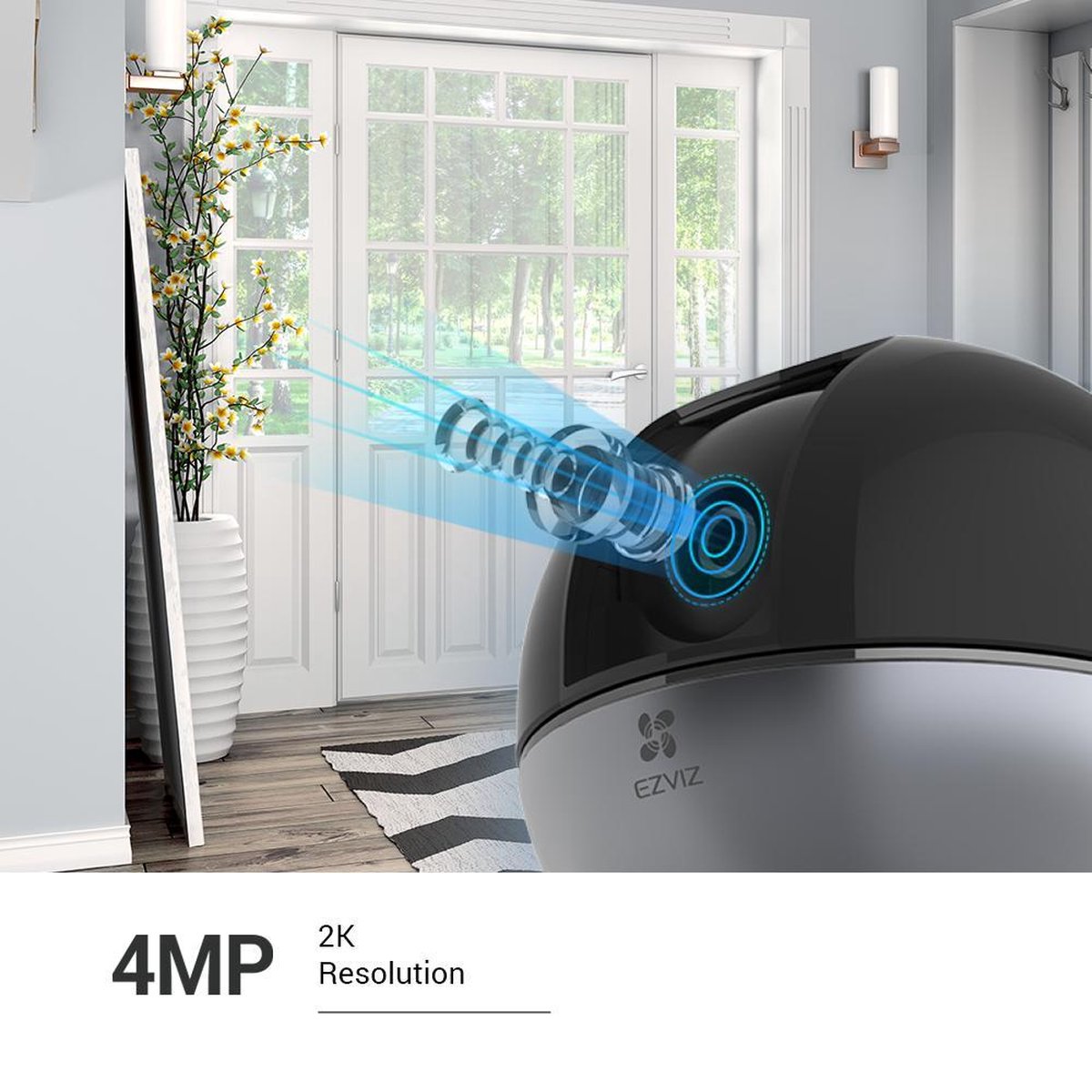 Hikvision C6W 4MP - Zwart