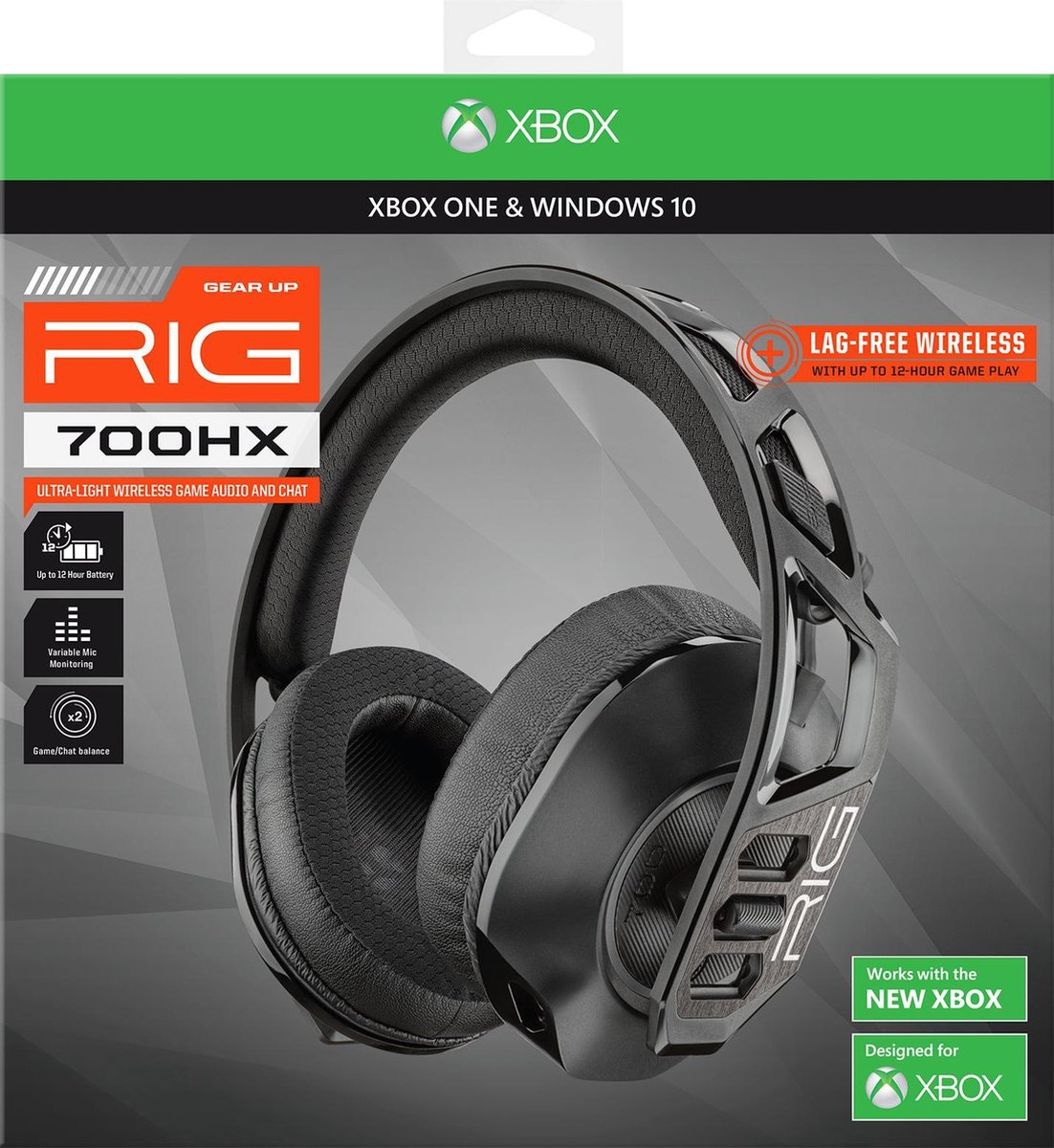 NACON gaming headset Rig 700HX (Xbox) - Zwart