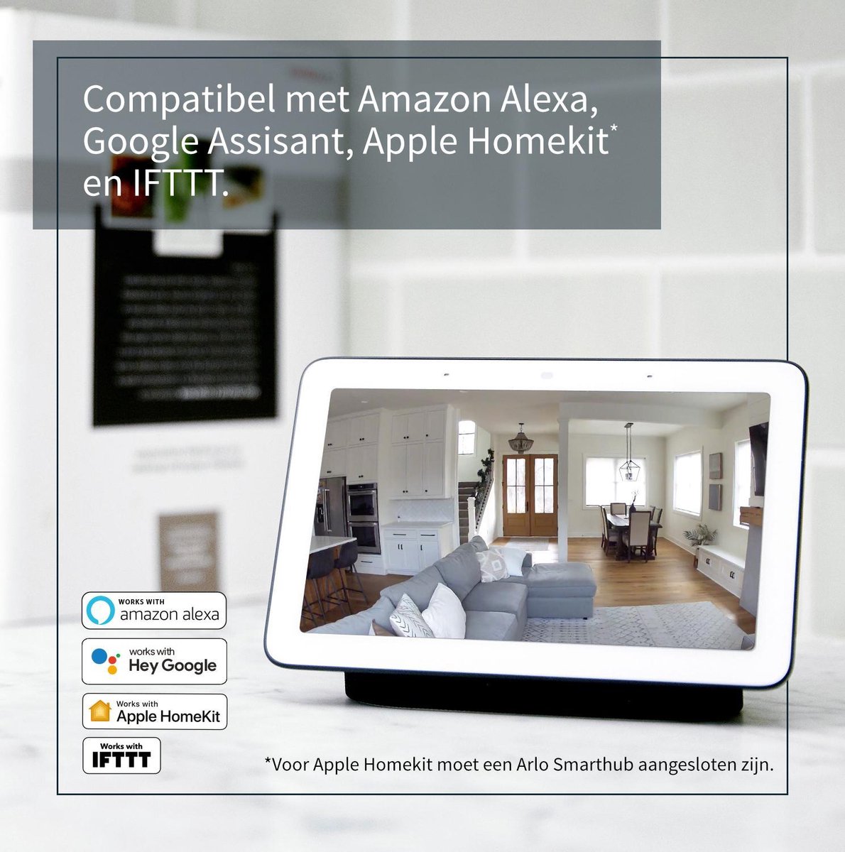 Arlo Essential Indoor Camera - Zwart