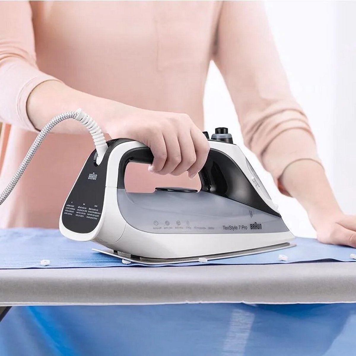 Braun stoomstrijkijzer SI7149WB (Wit/) - Zwart