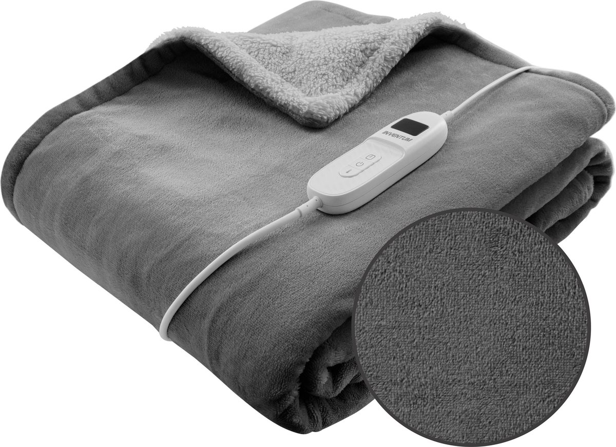 Inventum elektrische omslagdeken HB180G - Grijs