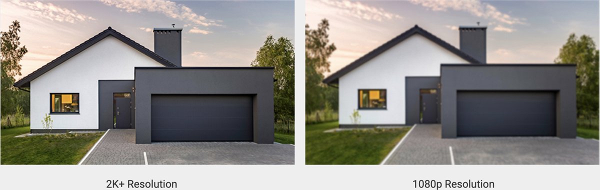 Elife 2K+ Standalone Smart Home Battery Camera - Zwart