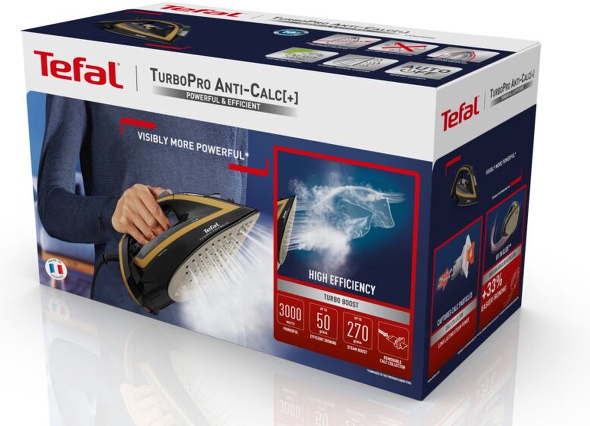 Tefal stoomstrijkijzer FV5696 - Zwart