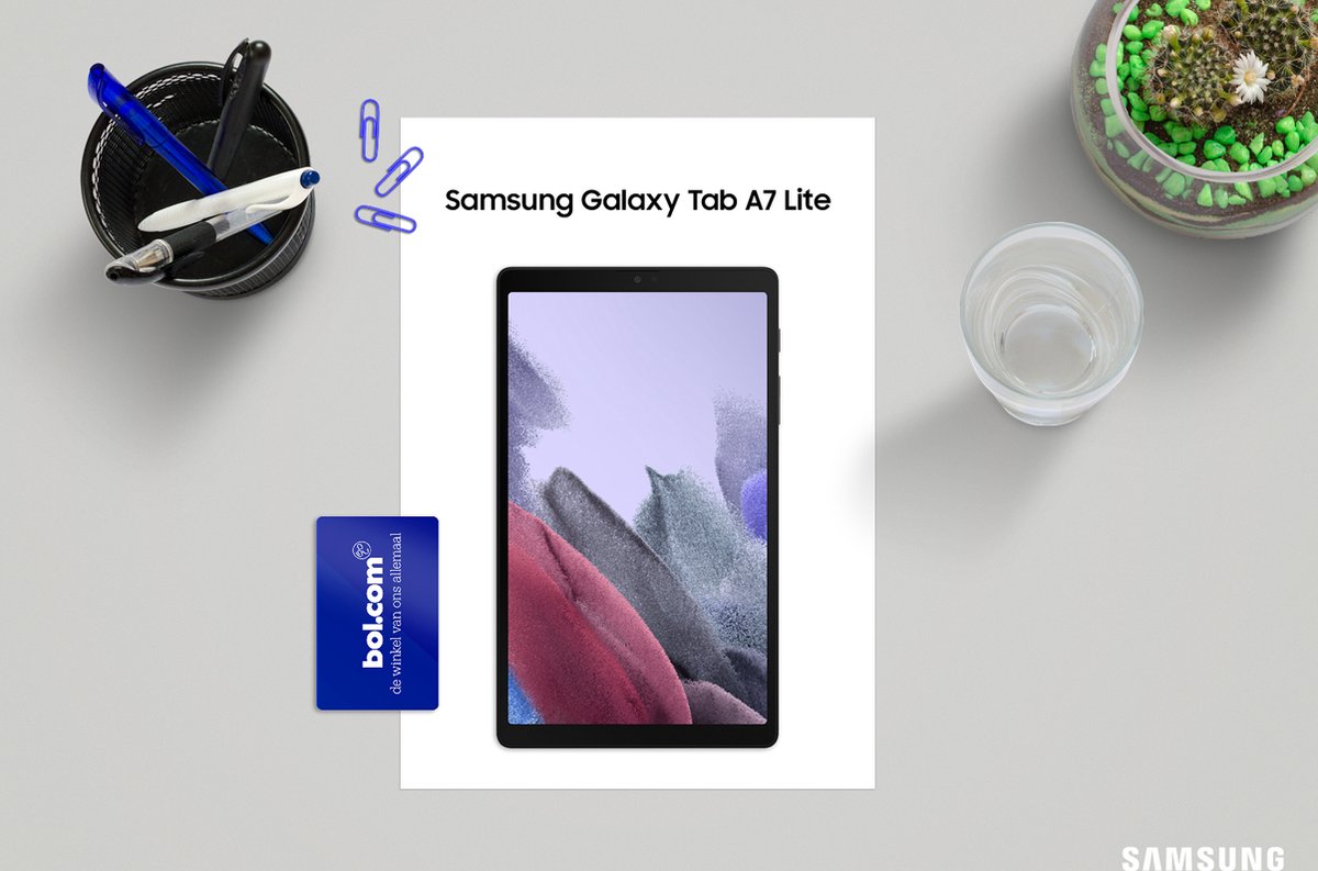 Samsung tablet Tab A7 Lite 32GB - Studio 100 bundel - Zwart