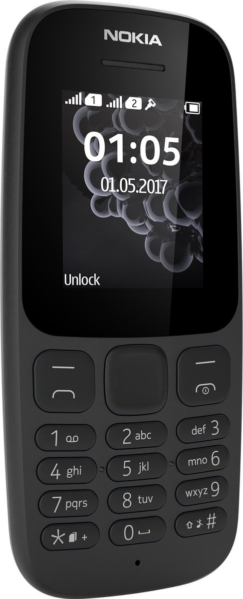 Nokia mobiele telefoon 105 Neo - Dual SIM - Zwart