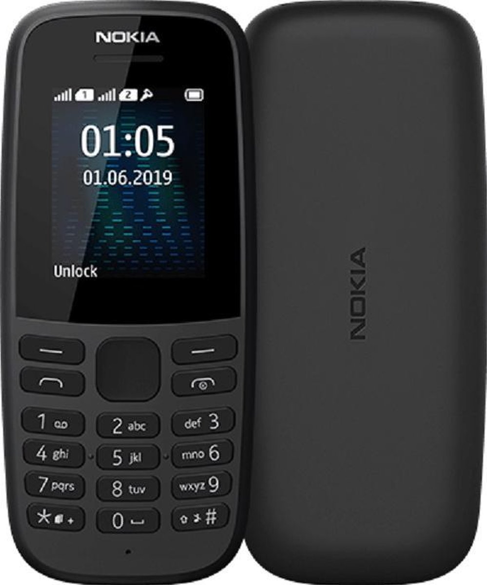 Nokia mobiele telefoon 105 Neo - Dual SIM - Zwart