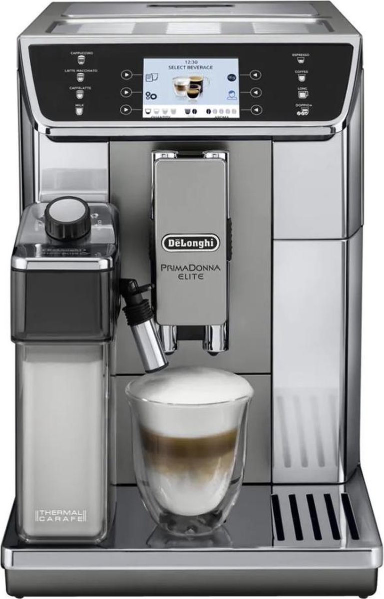 DeLonghi De&apos;Longhi espresso apparaat PrimaDonna Elite ECAM 650.55.MS - Zwart