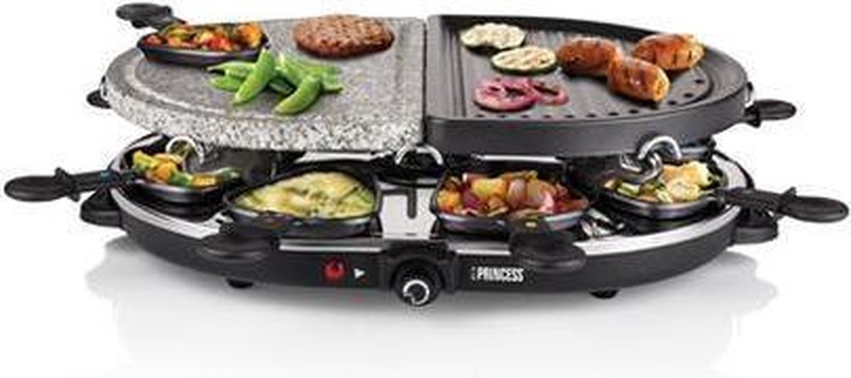 Princess gourmetset Gourmette & Stone Grill 162710 - Zwart