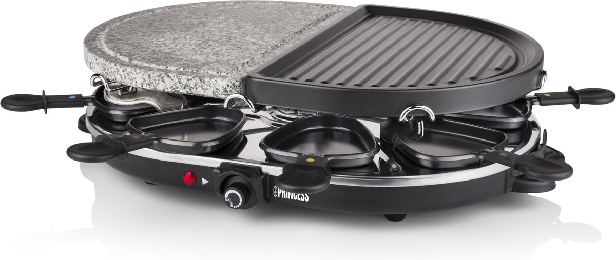 Princess gourmetset Gourmette & Stone Grill 162710 - Zwart