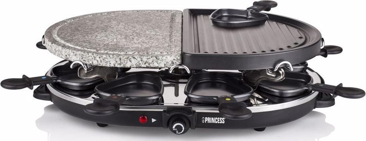 Princess gourmetset Gourmette & Stone Grill 162710 - Zwart