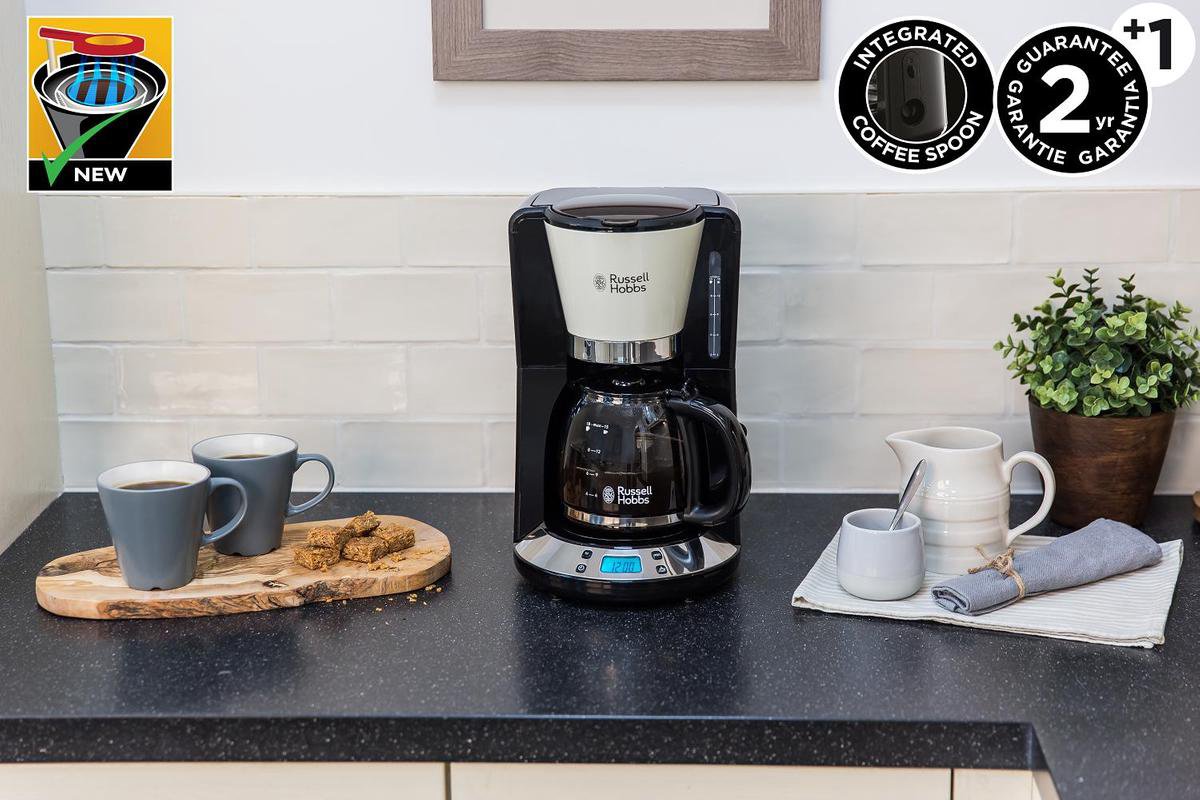 Russell Hobbs koffiezetapparaat Colours Plus 24033-56 (Creme) - Zwart