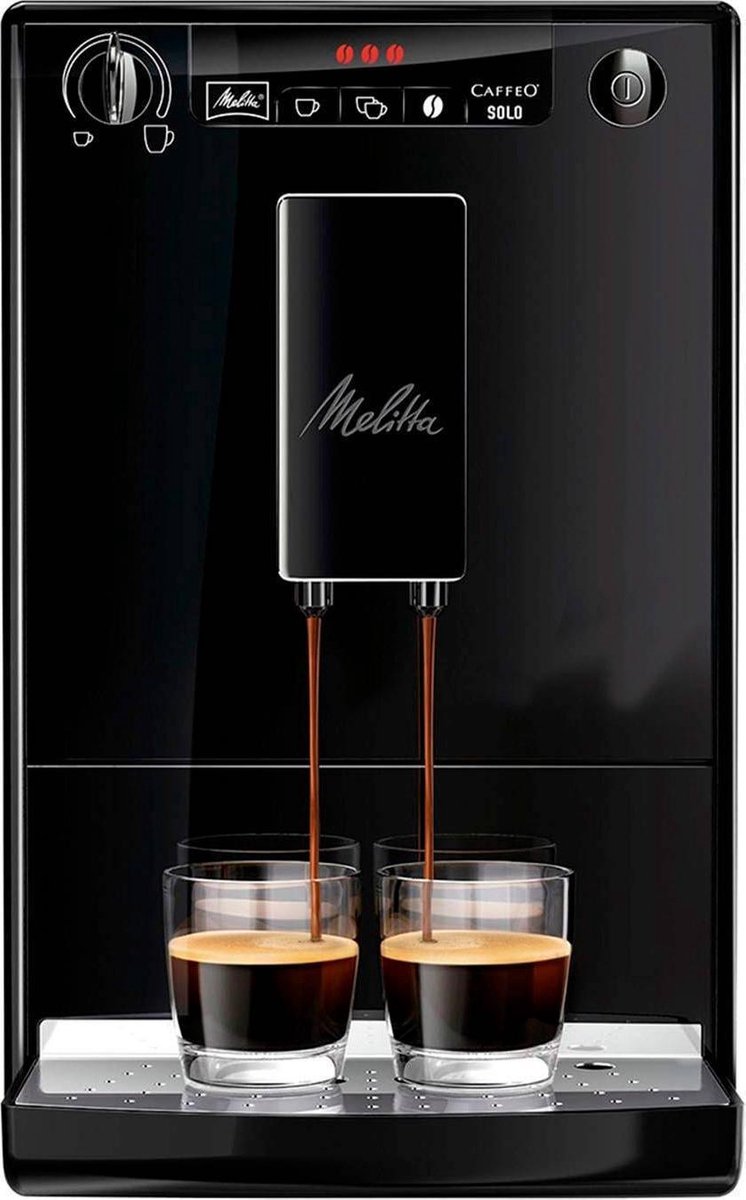 Melitta espresso apparaat Caffeo Solo zwart w/o chrome E950-222