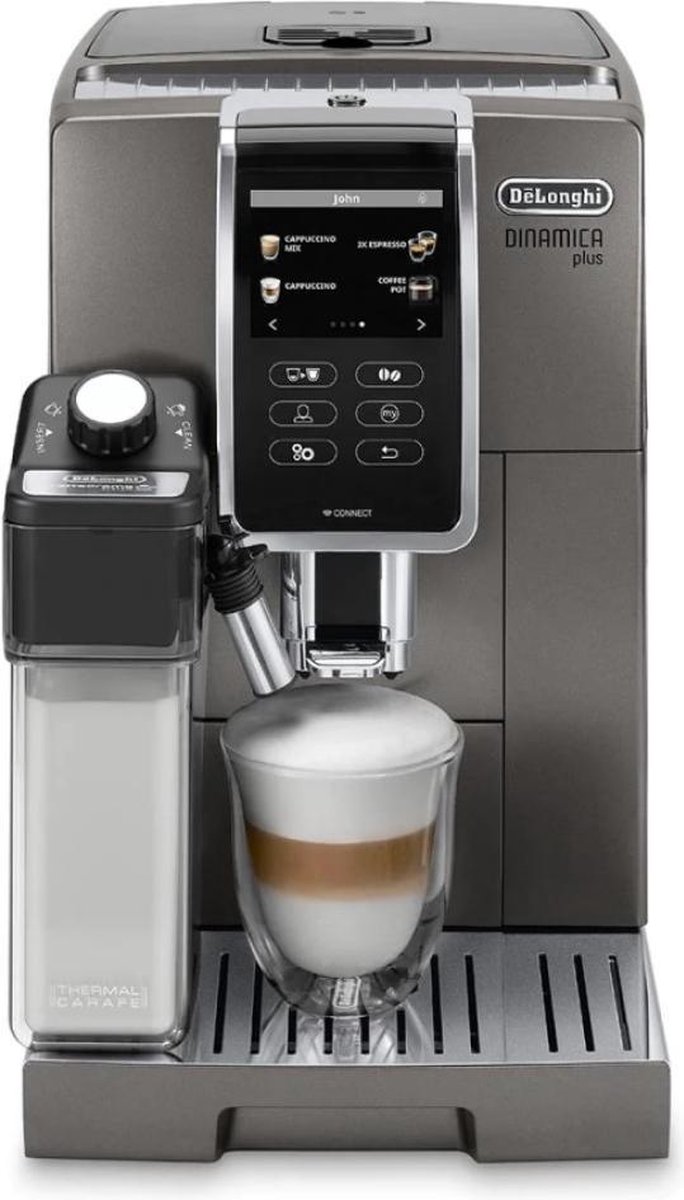 DeLonghi espresso apparaat ECAM370.95.T - Titanio