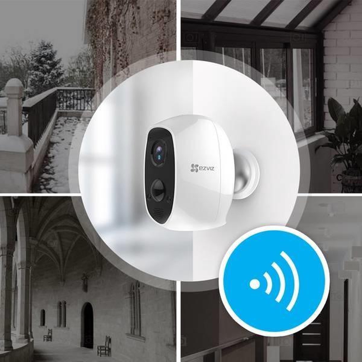 IP-beveiligingscamera C3A (2-Pack + WD2 basisstation)