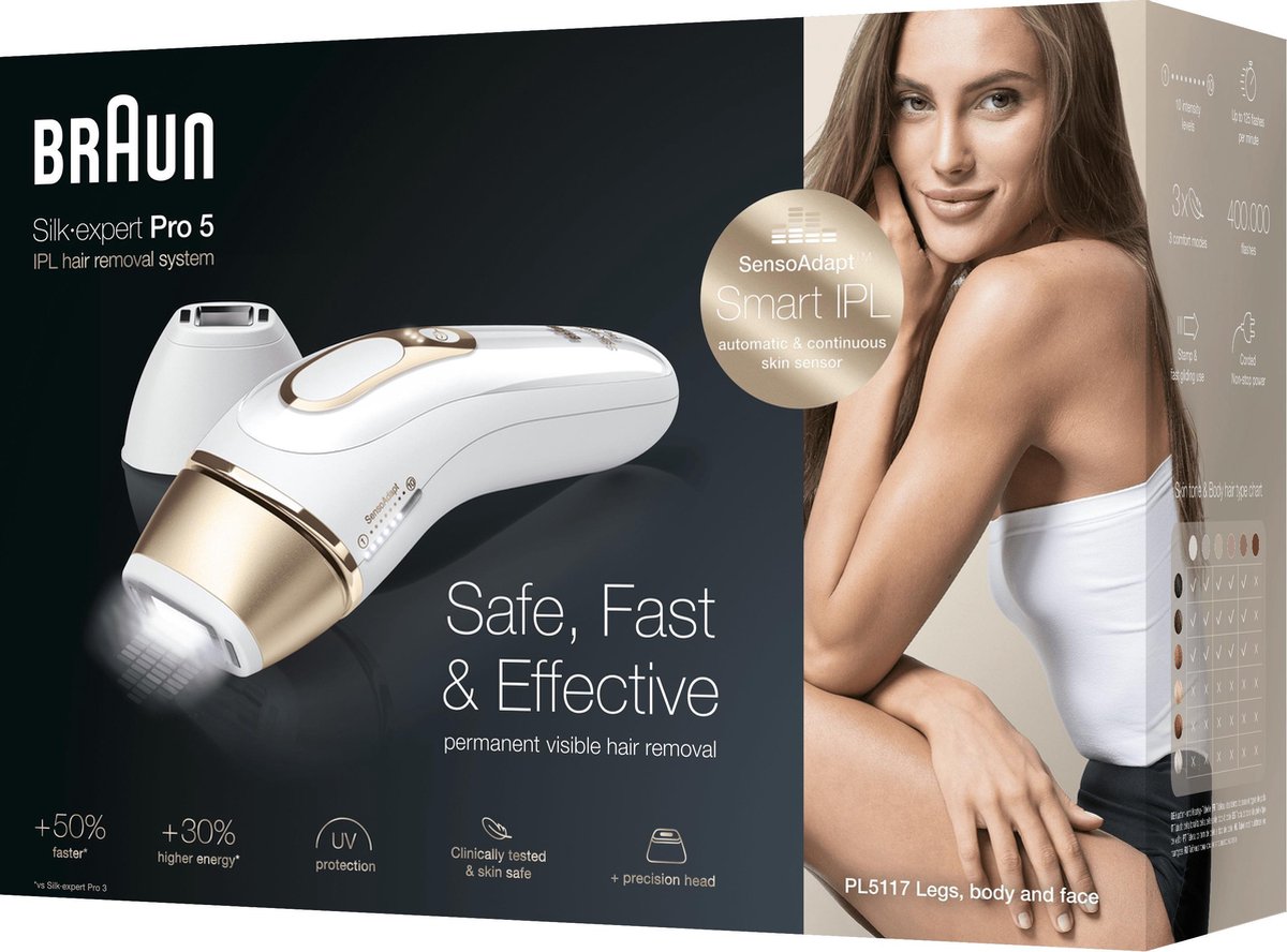 Braun lichtontharingsapparaat Silk-expert Pro 5 PL5117