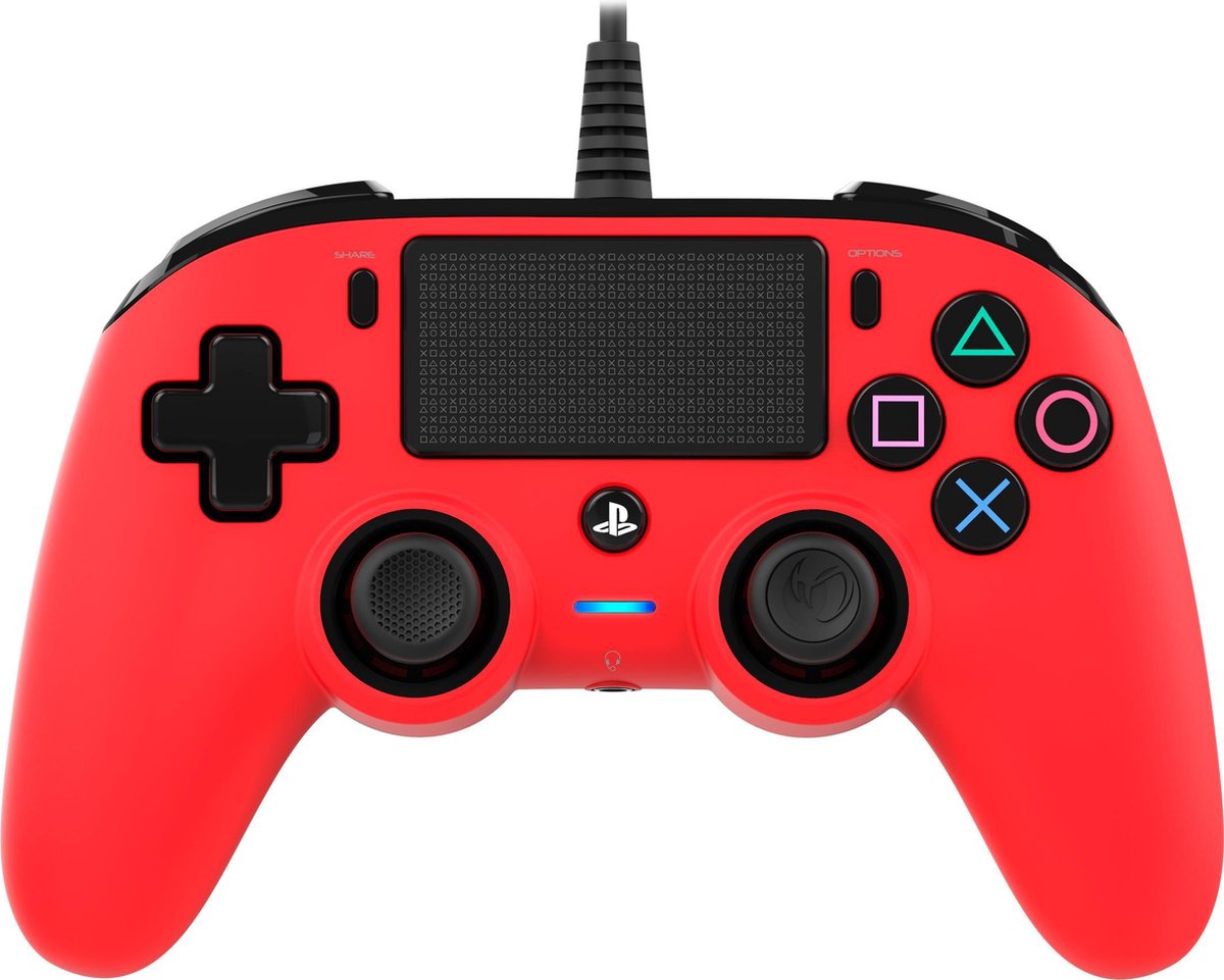 NACON Bedrade Controller PS4 - Rojo