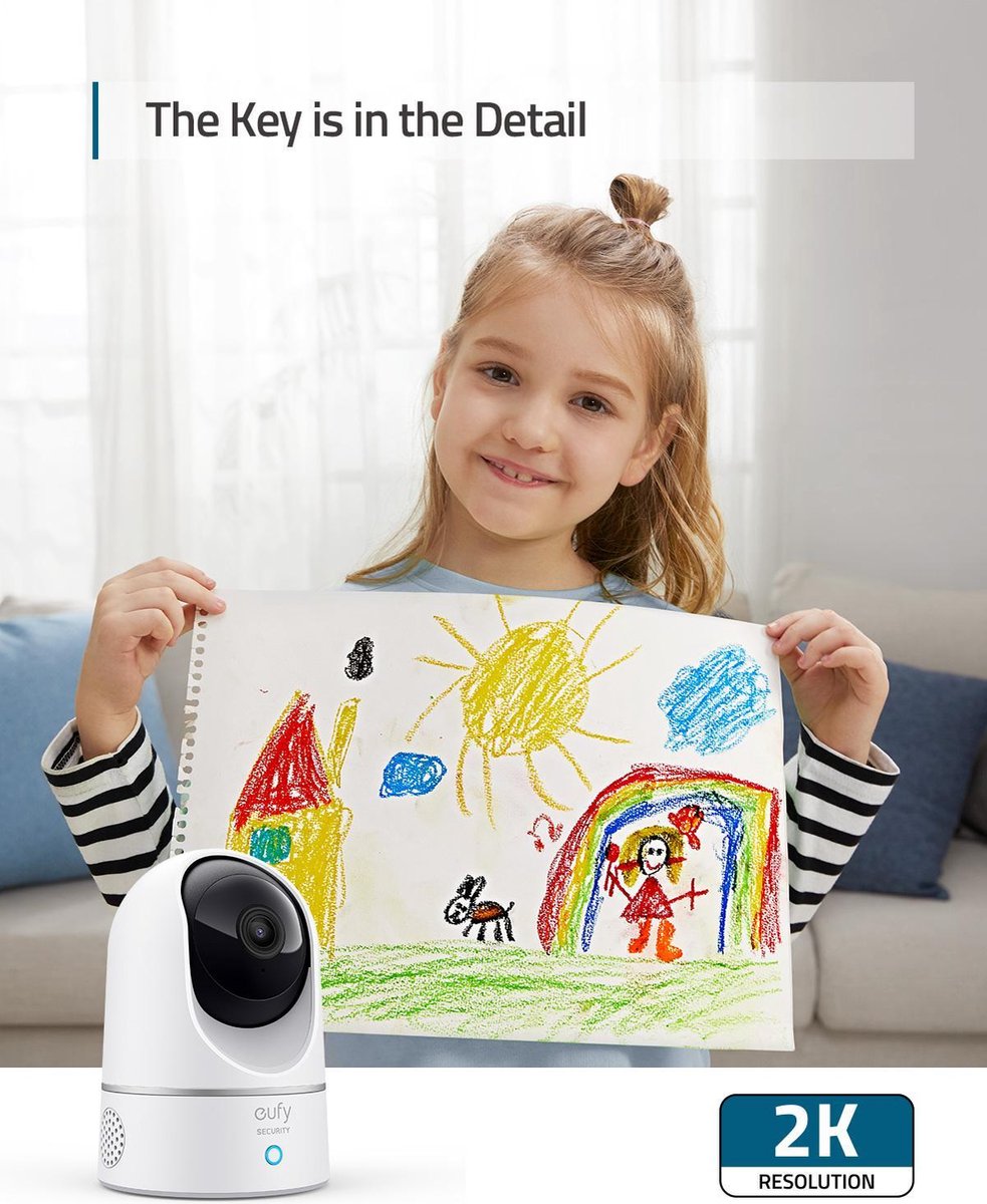 Eufy by Anker Indoor Cam 2K Pan & Tilt