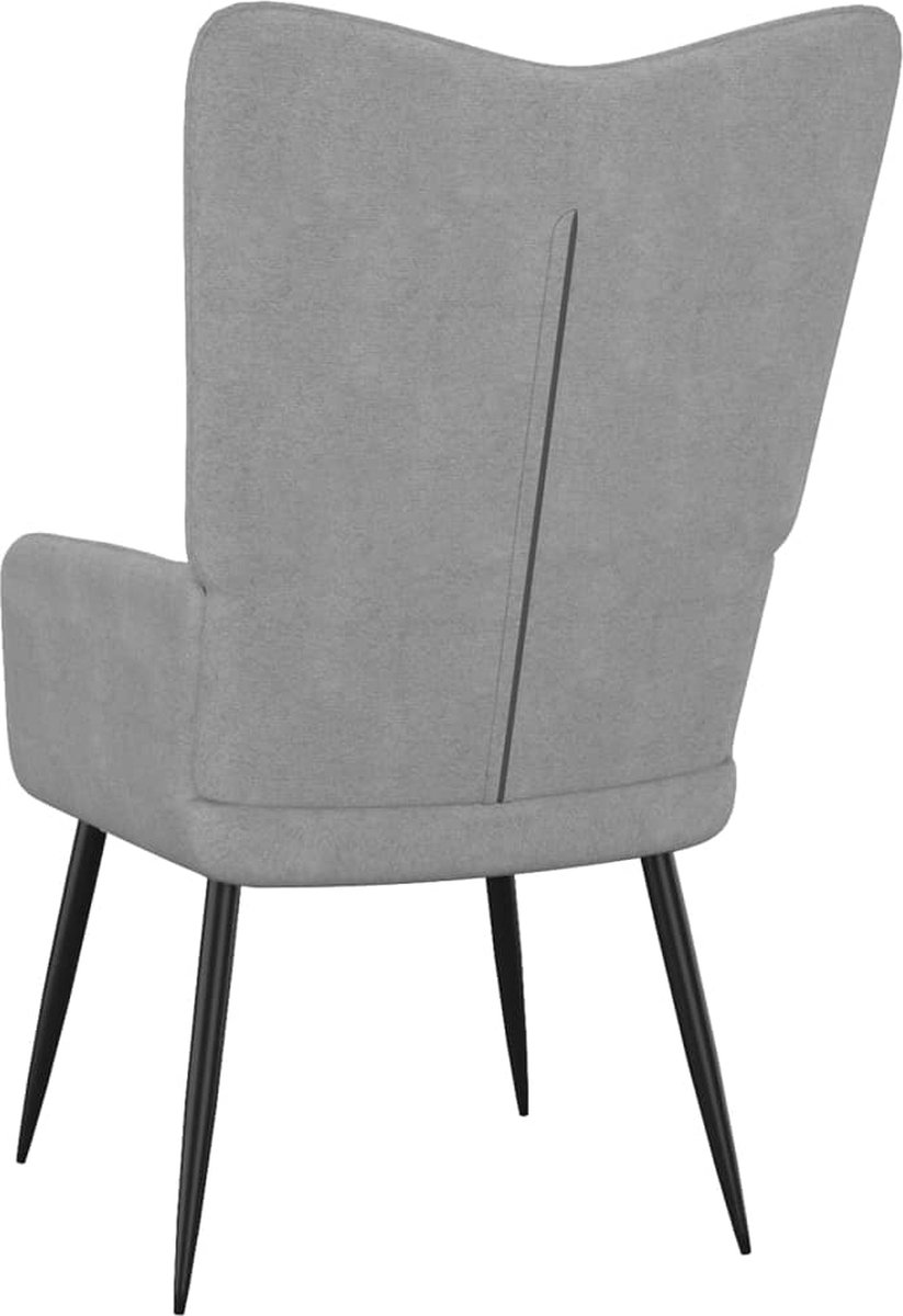 Vidaxl Relaxstoel Stof Licht - Grijs