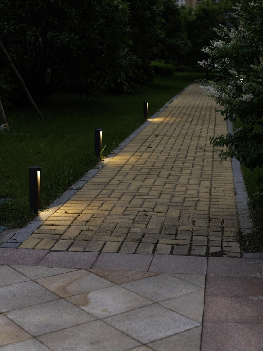 Lucide Combo Tuinpaal LED - 25 cm - Zwart