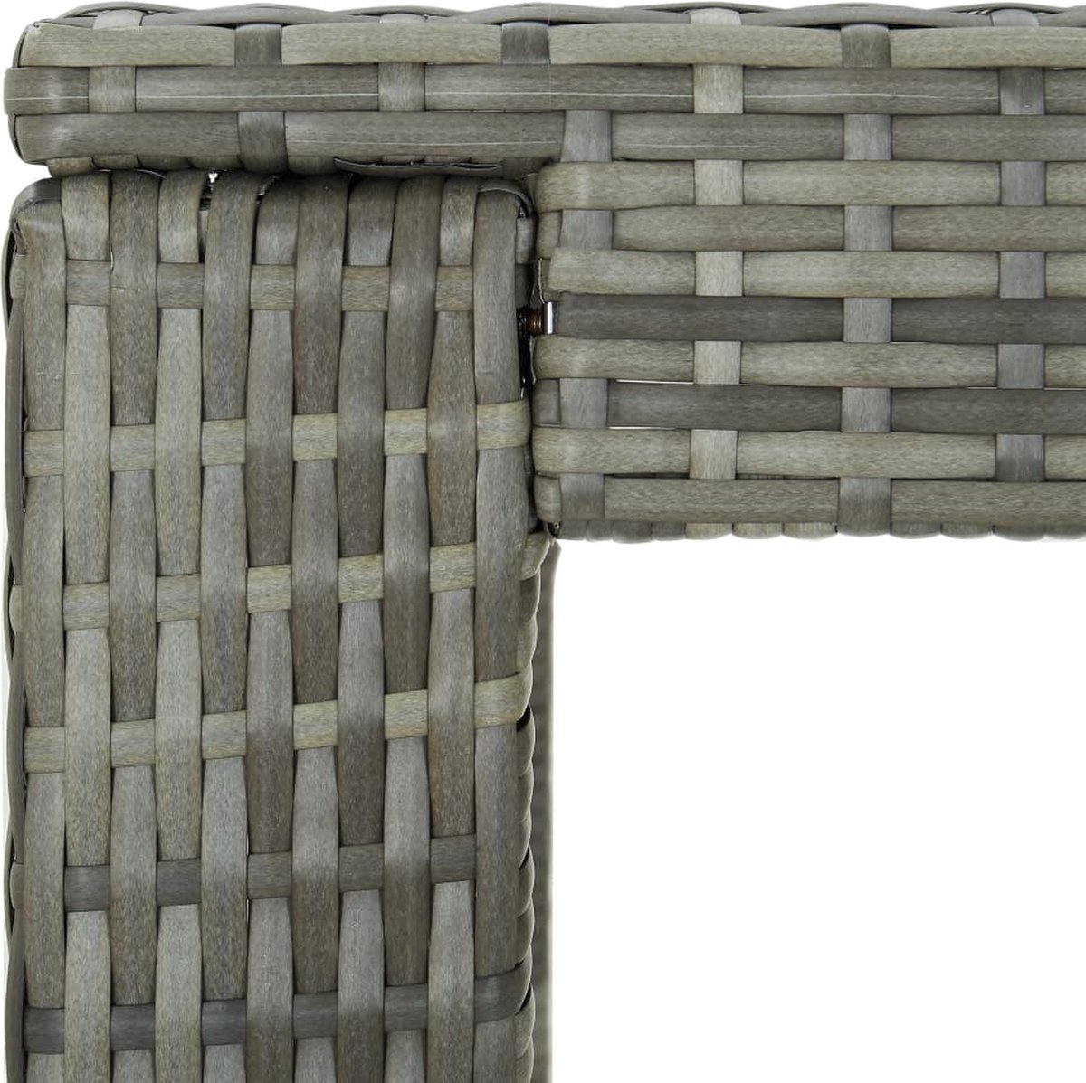 Vidaxl Tuinbartafel 100x60,5x110,5 Cm Poly Rattan - Grijs