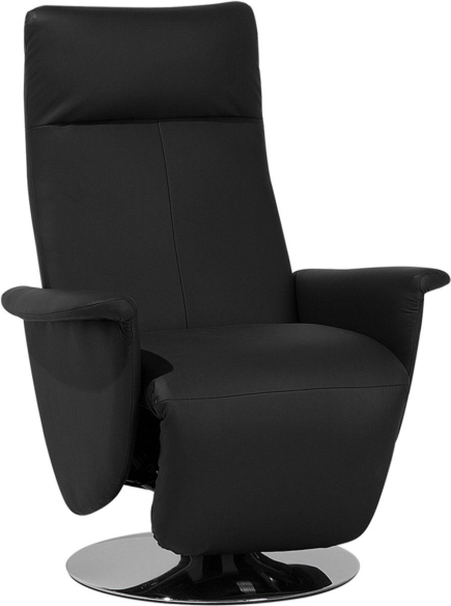 Beliani Prime Fauteuil Kunstleer 82 X 82 Cm - Negro