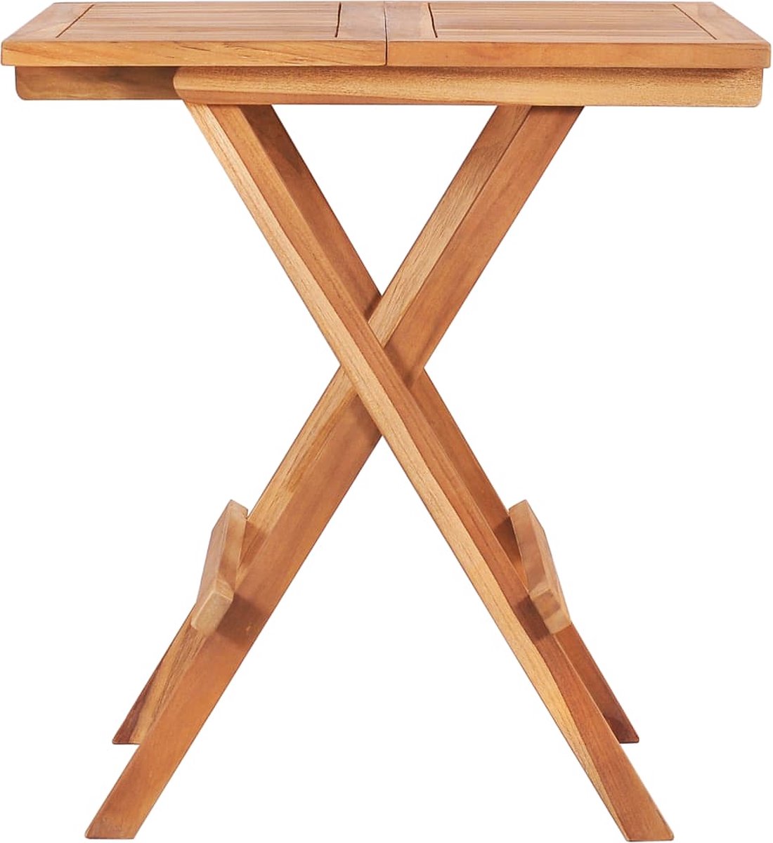 Vidaxl 3-delige Bistroset Met Koningse Kussens Massief Teakhout - Blauw